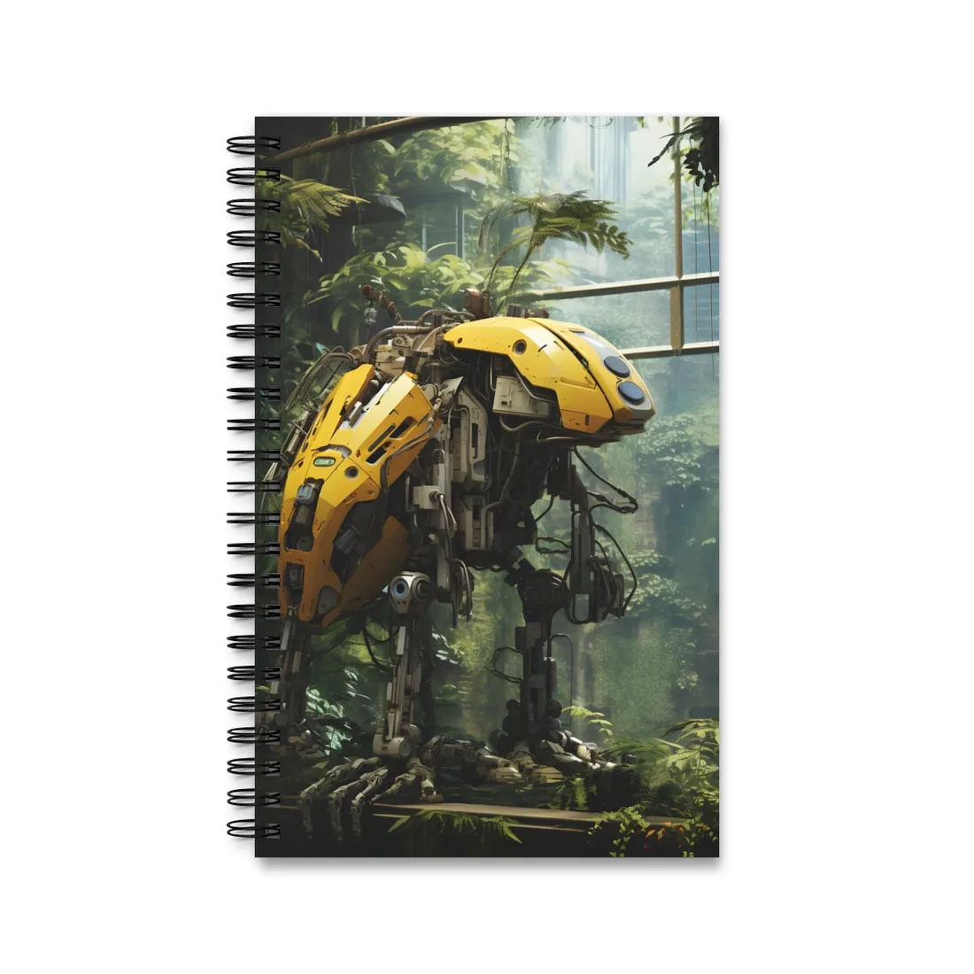 Robotic Wildlife Sanctuary: A Sanctuary for Tomorrow - Spiral Notebook