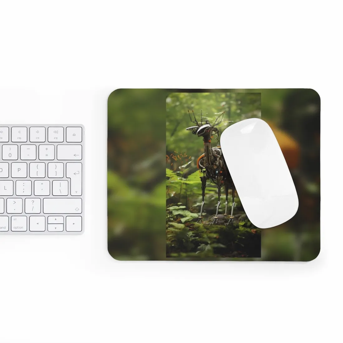 Robotic Wildlife Sanctuary: AI-Operated Animal Care - Mouse Pad