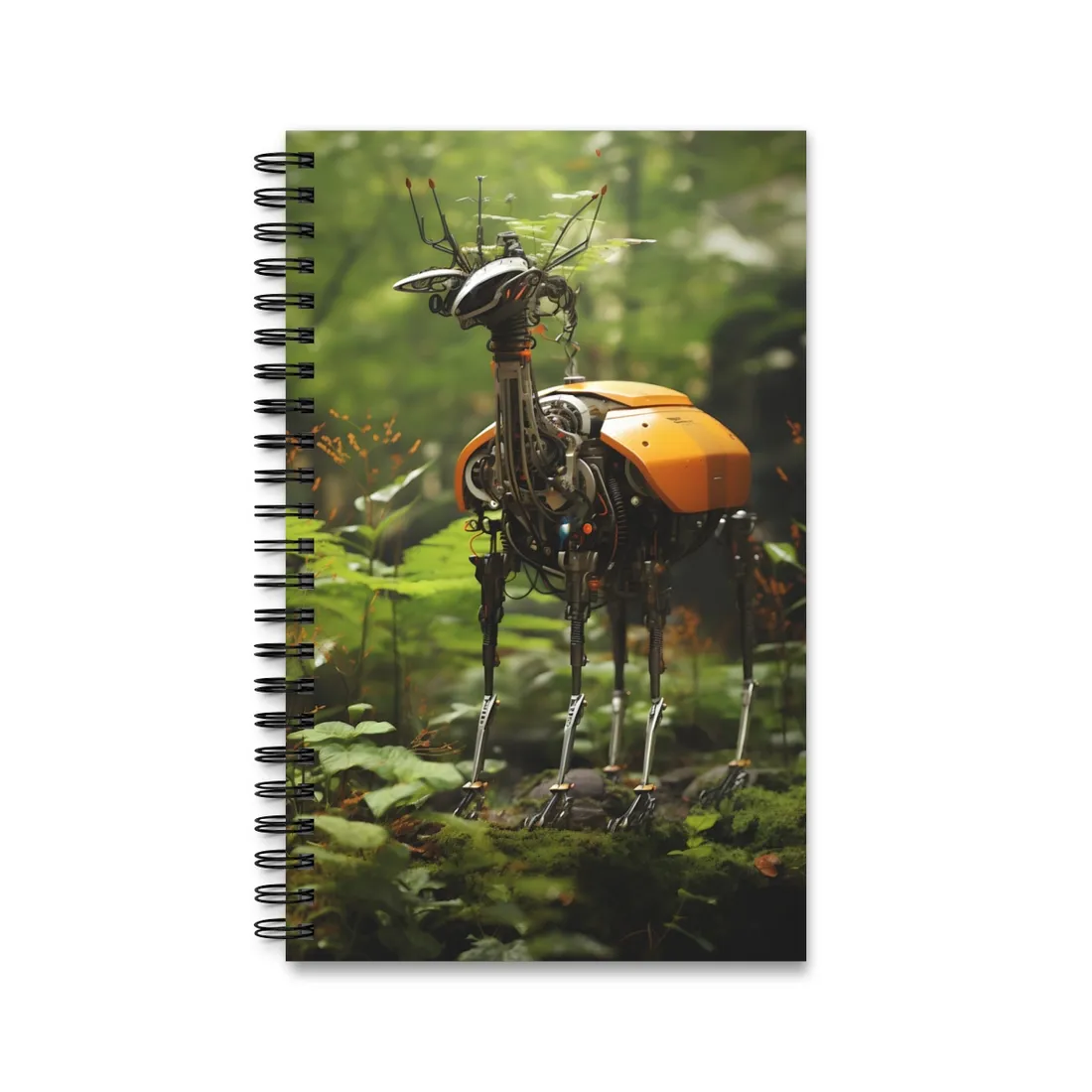 Robotic Wildlife Sanctuary: AI-Operated Animal Care - Spiral Notebook