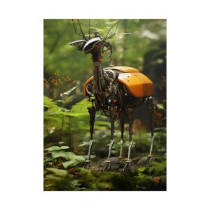 Robot in Forest Poster