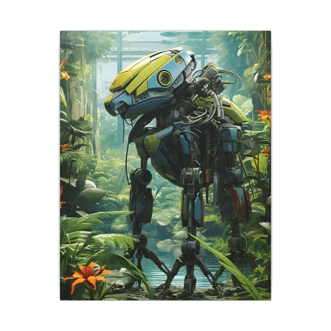 Robotic Wildlife Sanctuary: AI-Operated Haven - Canvas