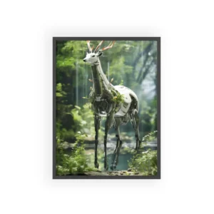 Mechanical Stag by Stream Framed Poster