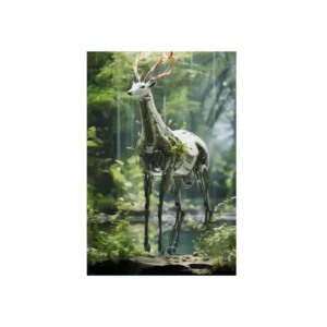 Mechanical Stag by Stream Metal Poster