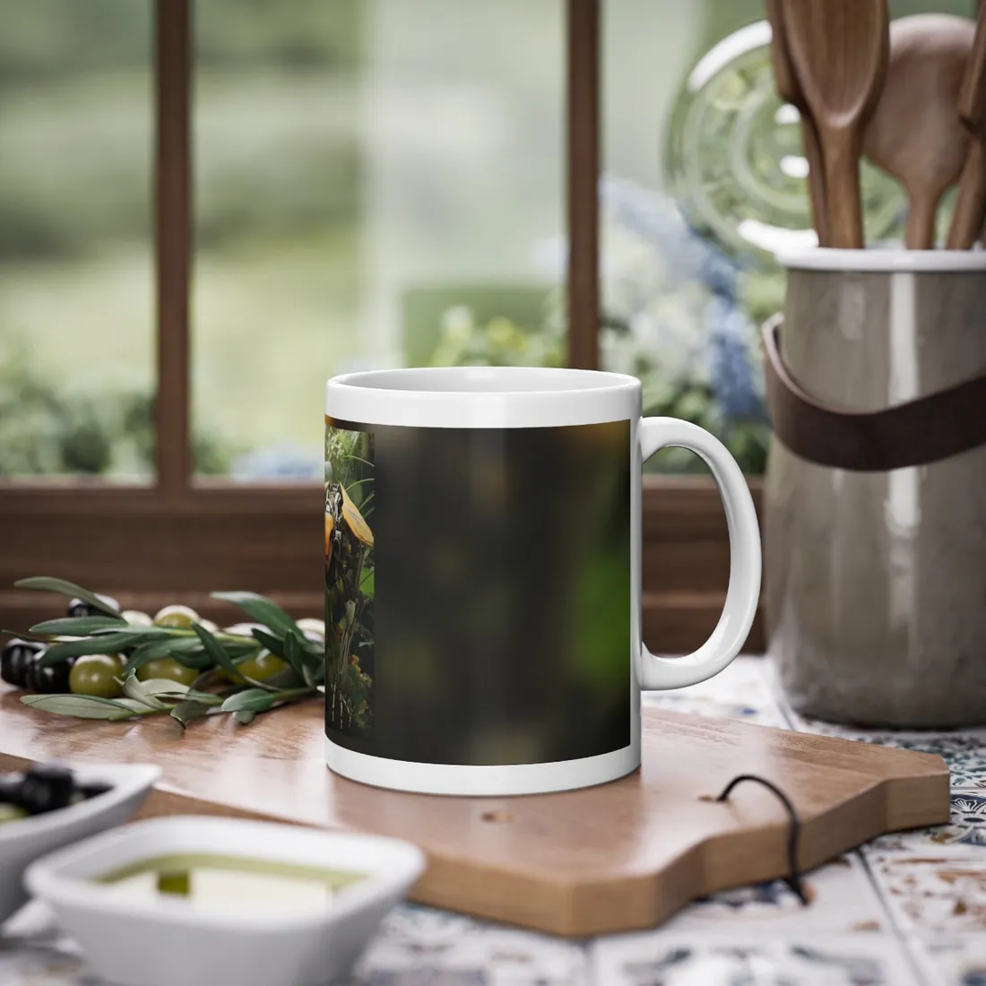 Robotic Wildlife Sanctuary: AI-Operated Haven for Harmony and Nature - Mug