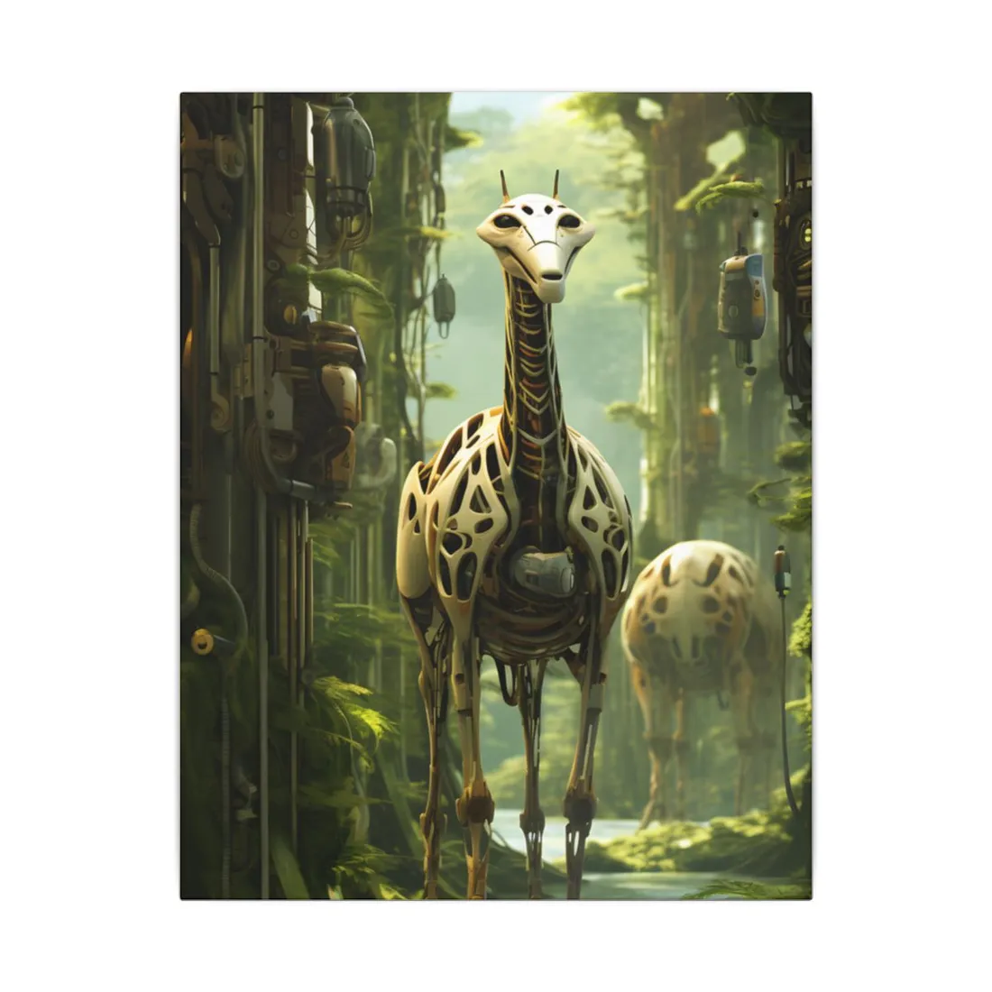 Robotic Wildlife Sanctuary: AI-Operated Haven for Sustainable Innovation - Canvas