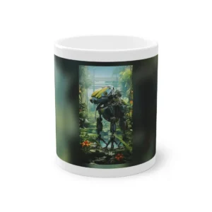 Robot in Tropical Jungle Mug