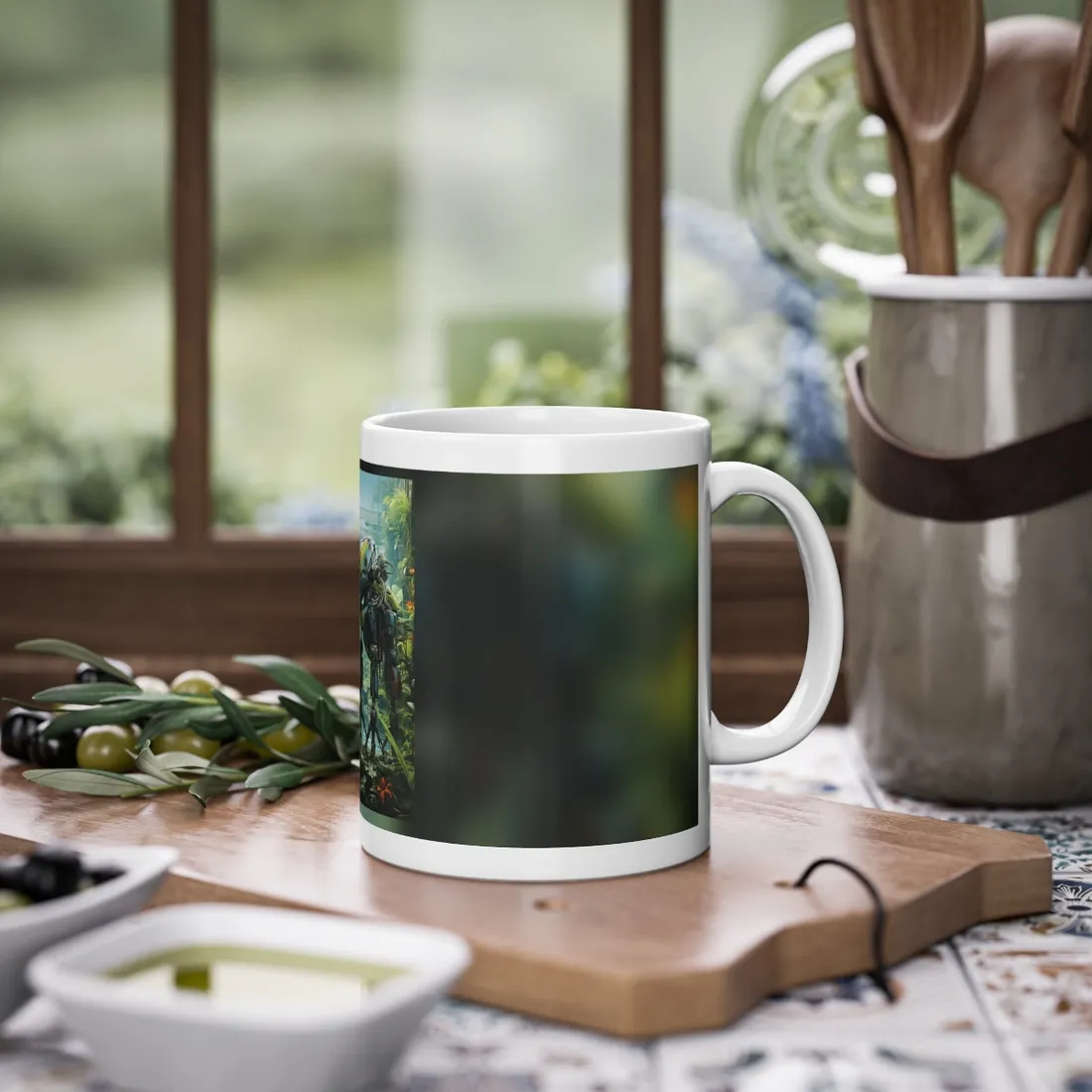 Robotic Wildlife Sanctuary: AI-Operated Haven - Mug