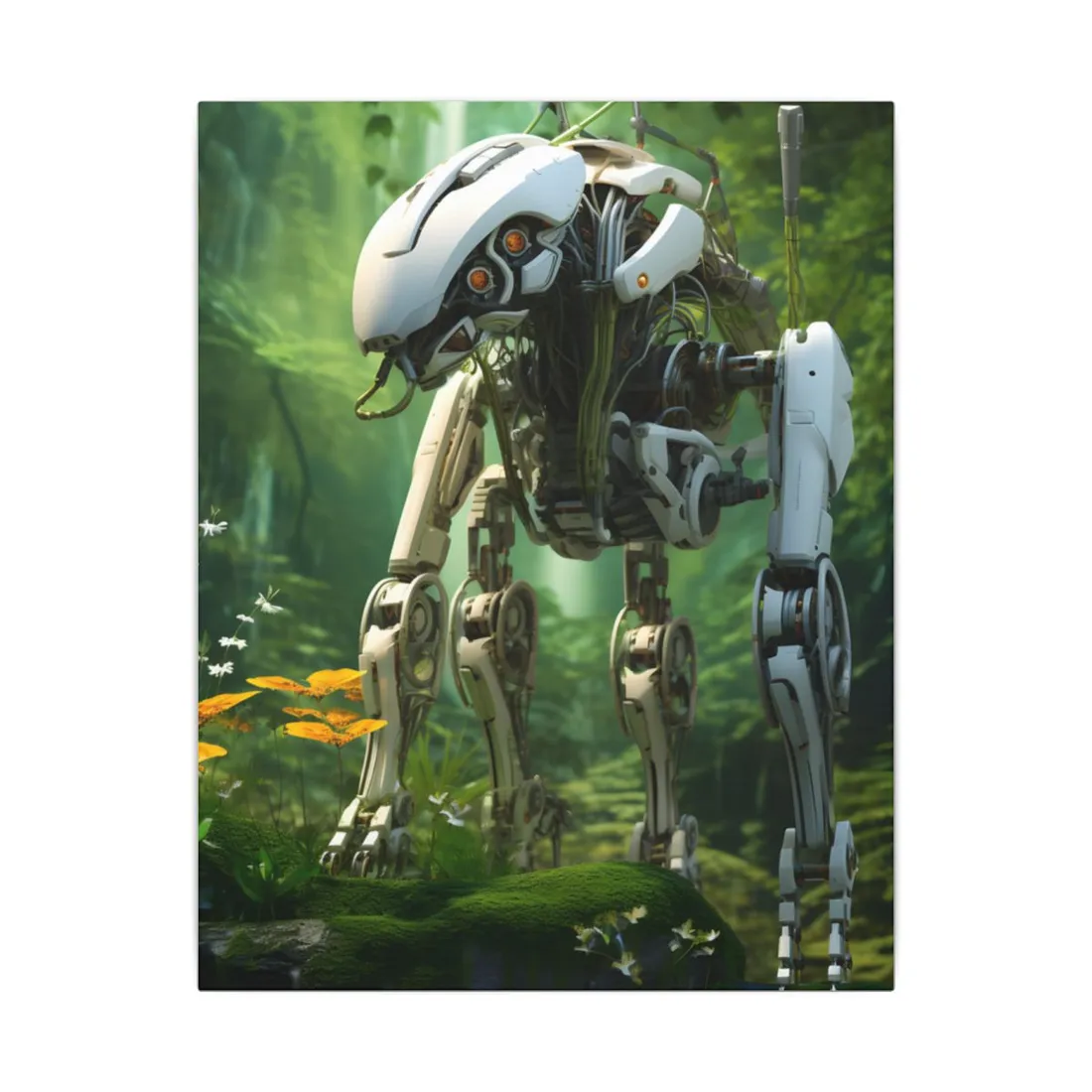 Robotic Wildlife Sanctuary: AI-Operated Oasis - Canvas