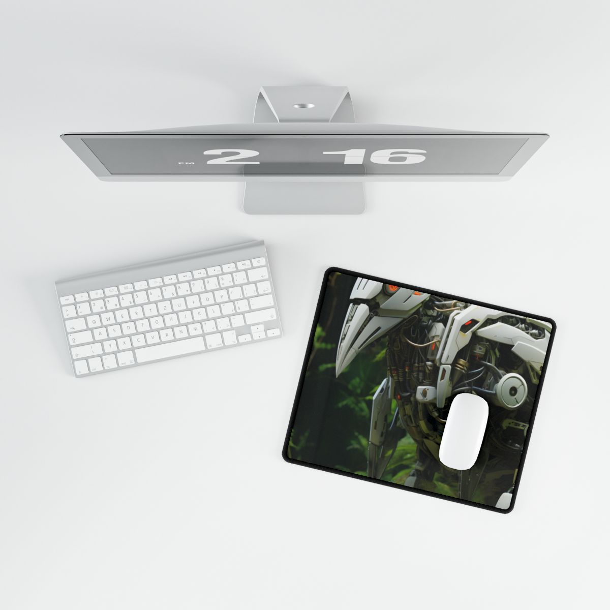Robotic Wildlife Sanctuary: AI-Powered Conservation - Desk Mat