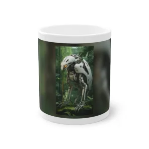 White Bird Robot Creature Mug