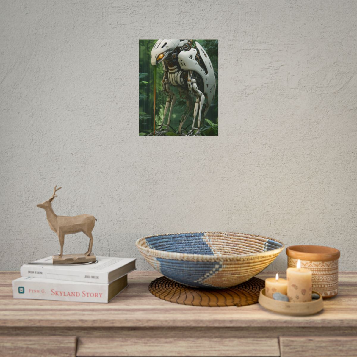 Robotic Wildlife Sanctuary: Six-Legged Creature Oasis - Poster