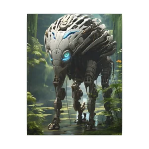 Robotic Creature in Forest Canvas Print