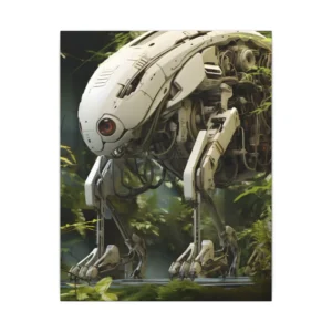 Moss Walking Robot Canvas Print