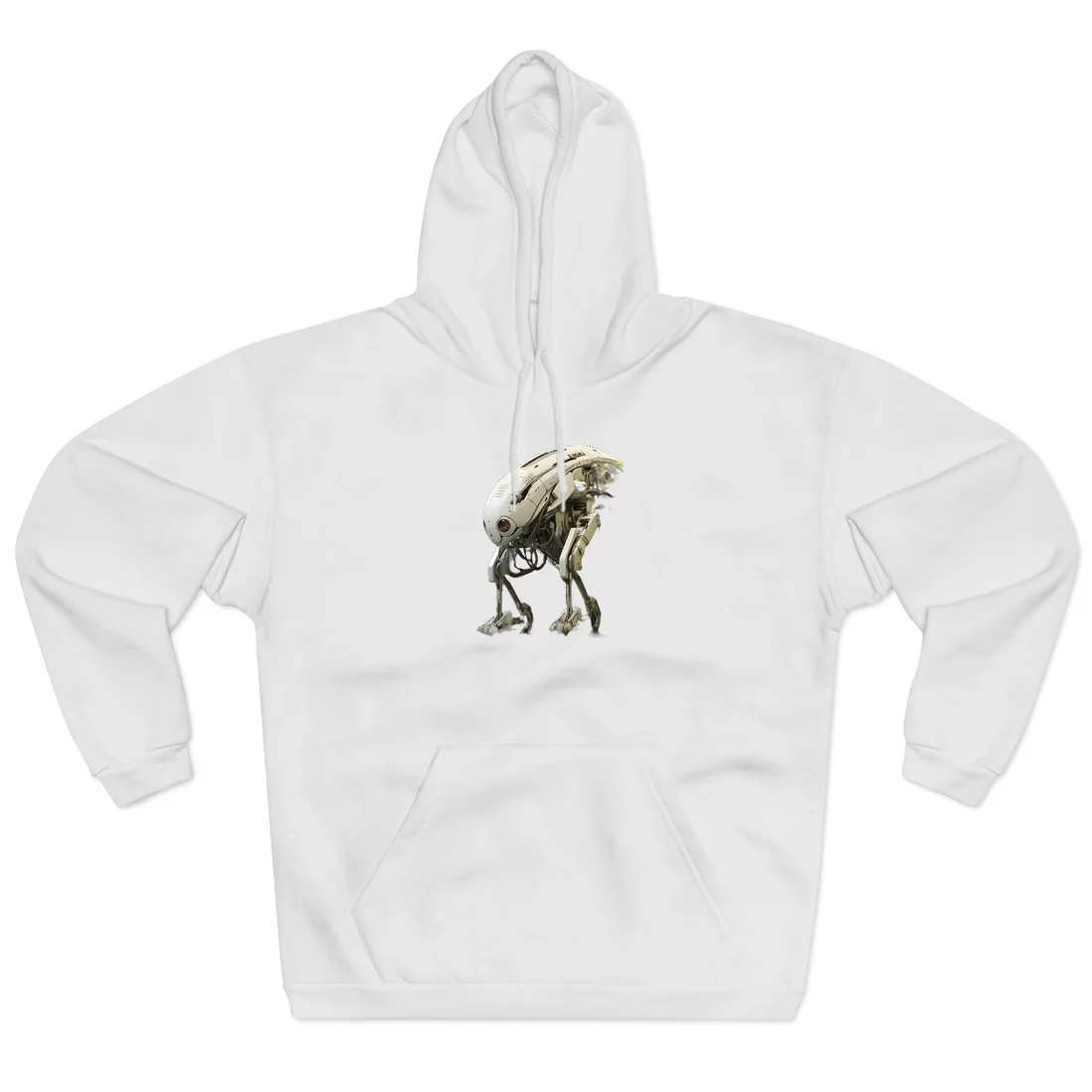 Robotics for Wildlife Sanctuary: AI-Operated Haven - Hoodie (White)