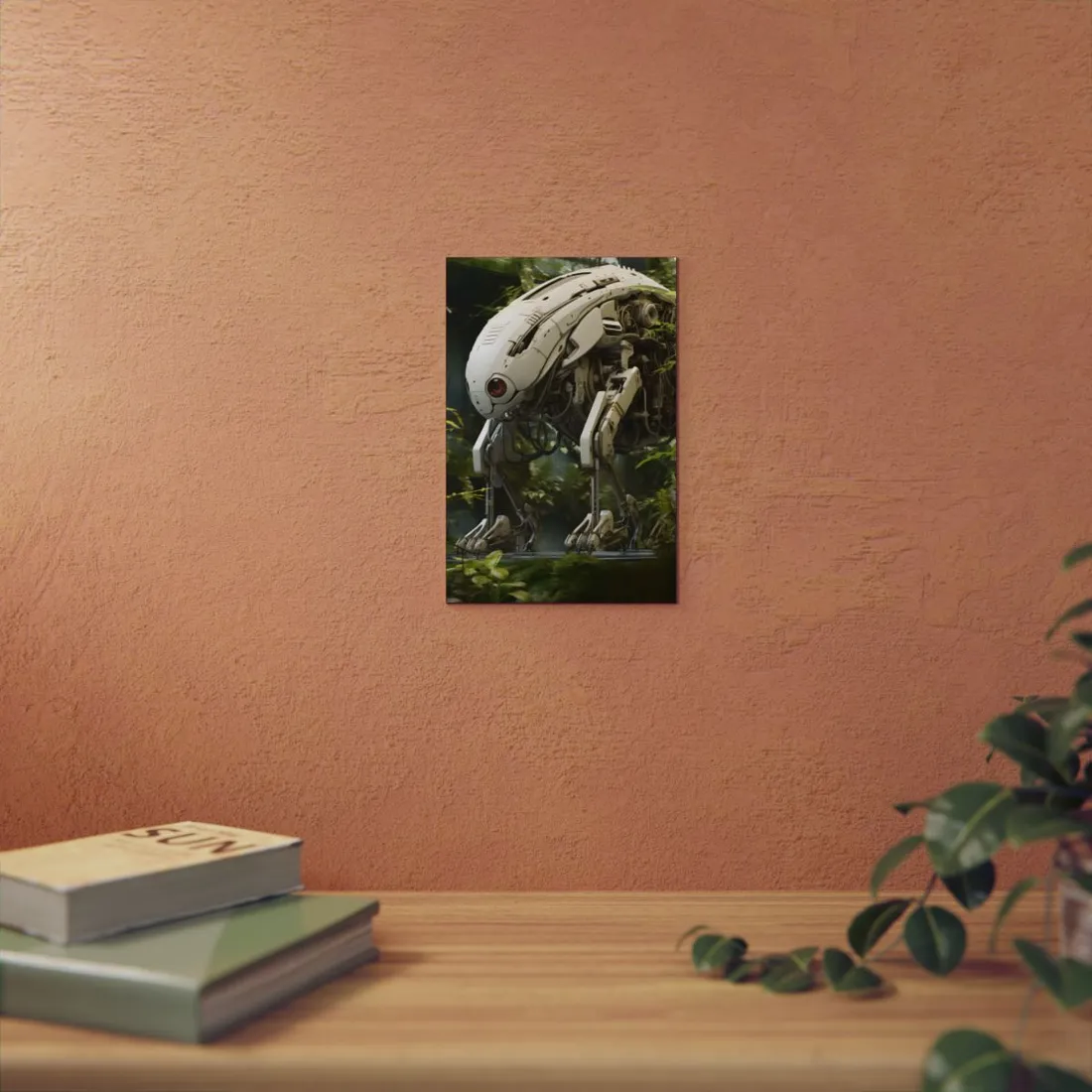 Robotics for Wildlife Sanctuary: AI-Operated Haven - Metal Poster