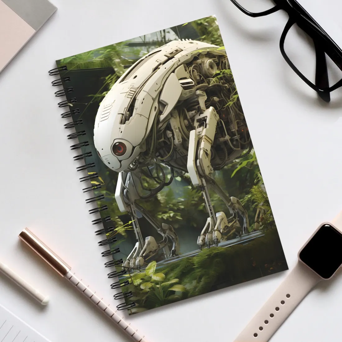 Robotics for Wildlife Sanctuary: AI-Operated Haven - Spiral Notebook