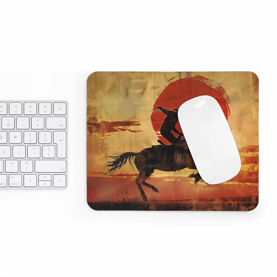Rodeo Cowboy: Riding a Bucking Bronco - Mouse Pad
