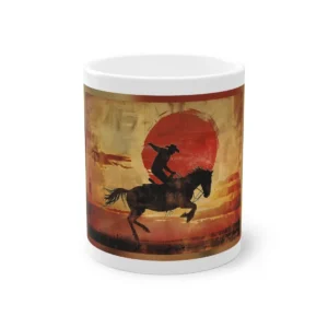 Rodeo Bronco Rider Silhouette Mug