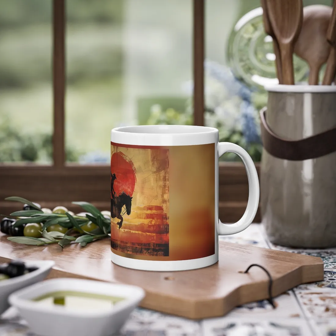 Rodeo Cowboy: Riding a Bucking Bronco - Mug