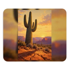 Saguaro Cactus at Sunset Mouse Pad