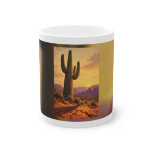 Saguaro Cactus at Sunset Mug