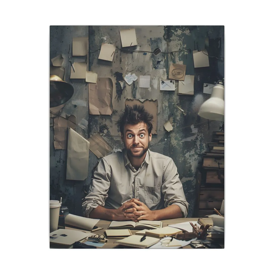Self-Portrait in Reflection: Everyday Life Moment - Canvas