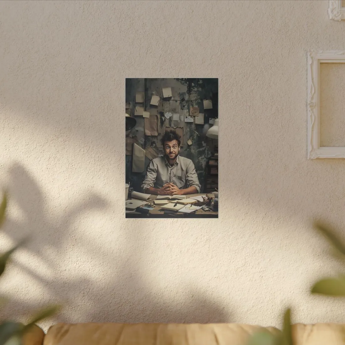 Self-Portrait in Reflection: Everyday Life Moment - Canvas