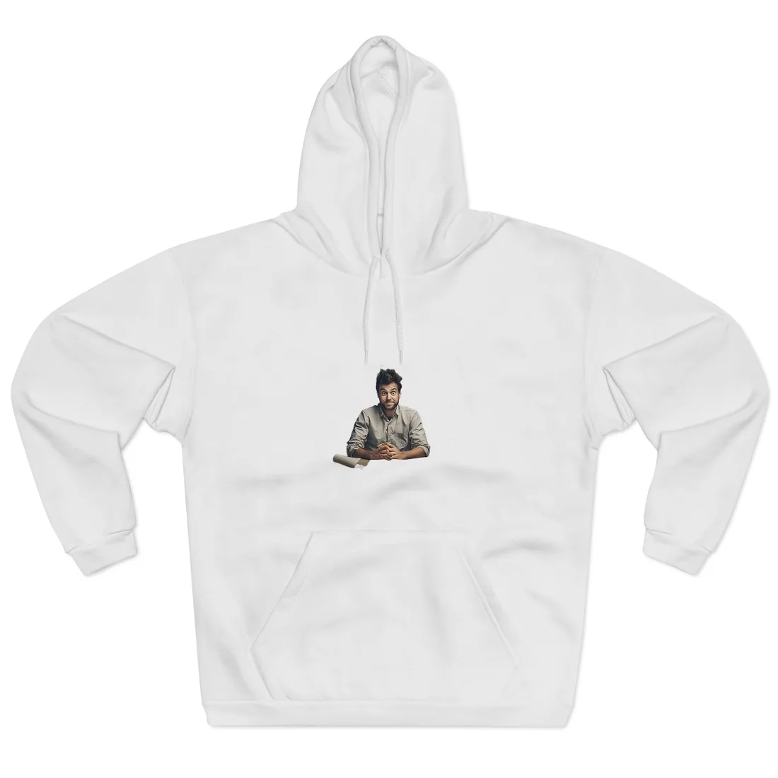 Self-Portrait in Reflection: Everyday Life Moment - Hoodie (White)