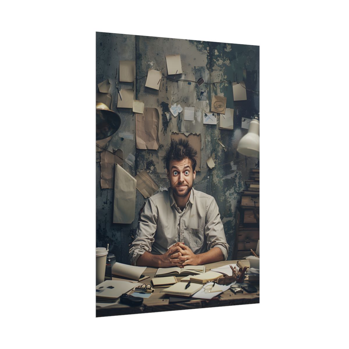 Self-Portrait in Reflection: Everyday Life Moment - Poster
