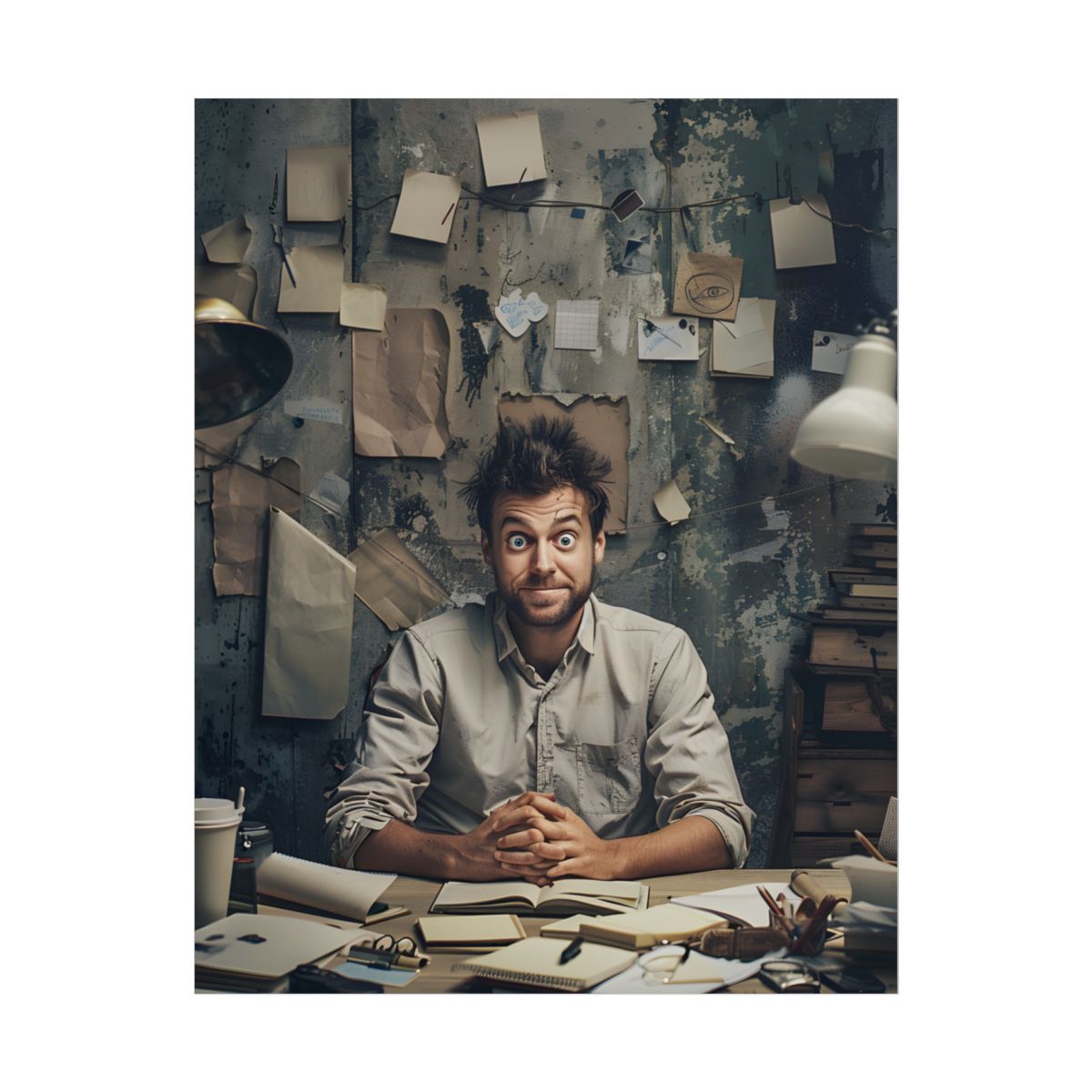 Self-Portrait in Reflection: Everyday Life Moment - Poster