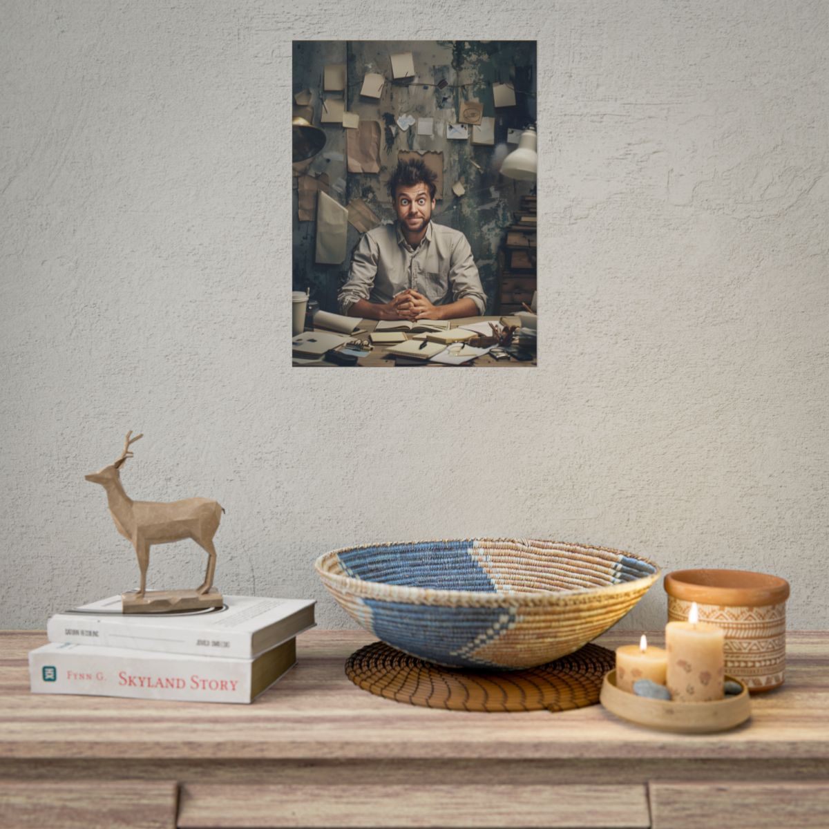 Self-Portrait in Reflection: Everyday Life Moment - Poster
