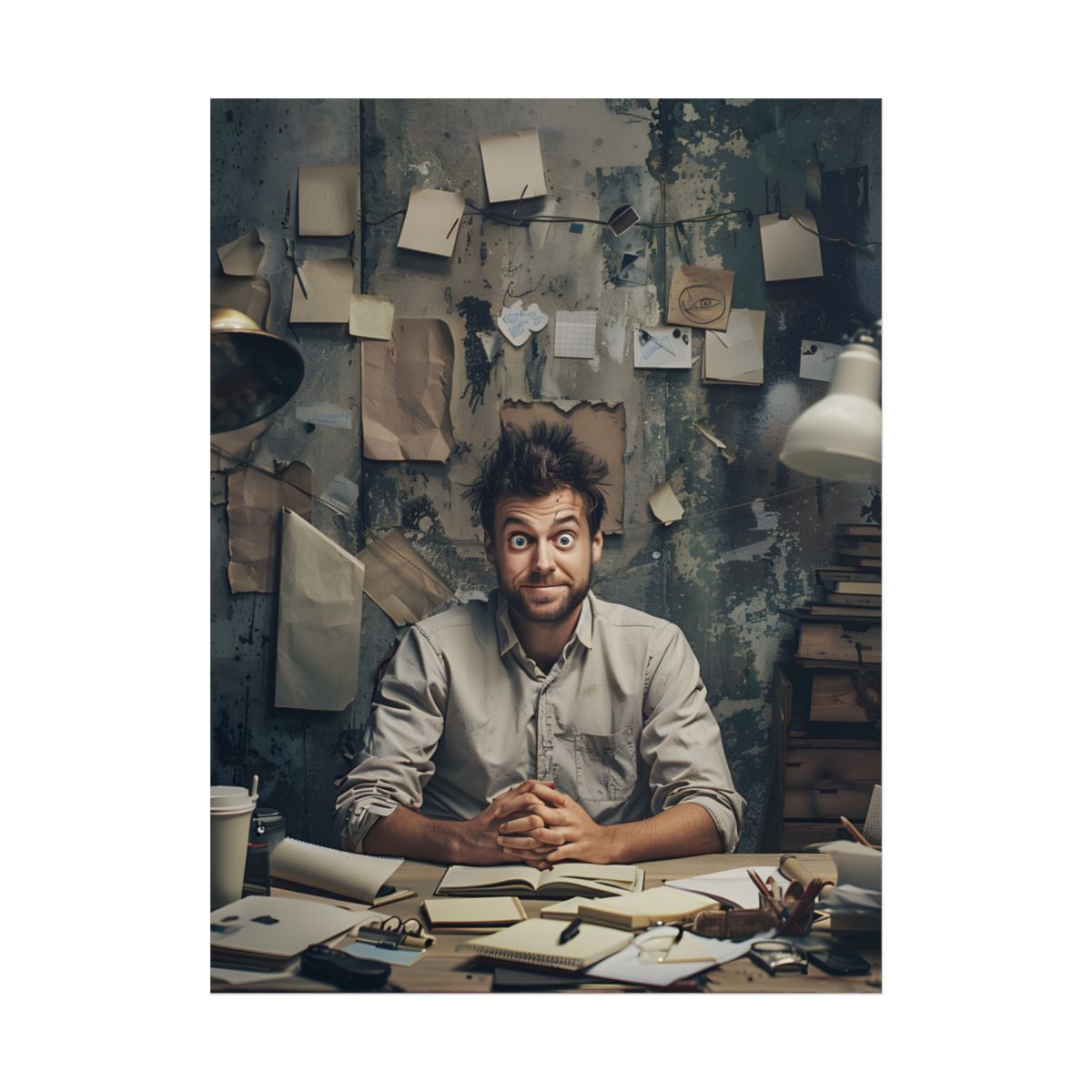 Self-Portrait in Reflection: Everyday Life Moment - Poster