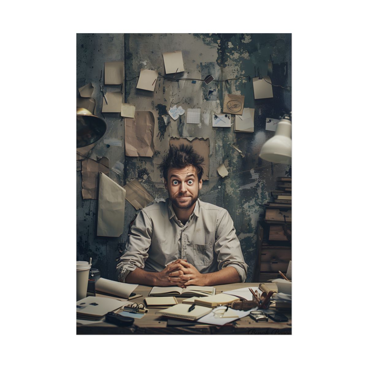 Self-Portrait in Reflection: Everyday Life Moment - Poster