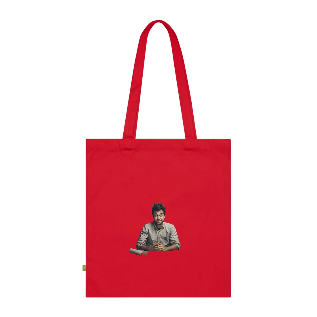 Self-Portrait in Reflection: Everyday Life Moment - Tote Bag (Classic Red)