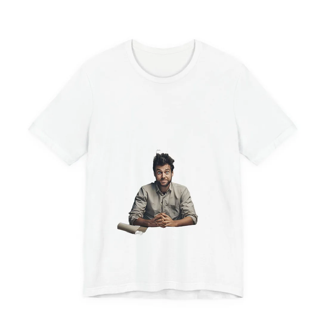 Self-Portrait in Reflection: Everyday Life Moment - T-Shirt (White)