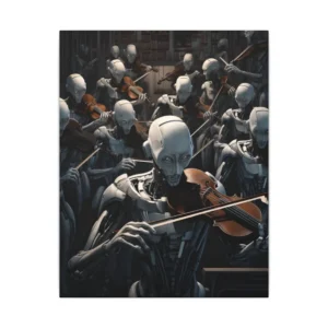 Robots Playing Violins Canvas Print