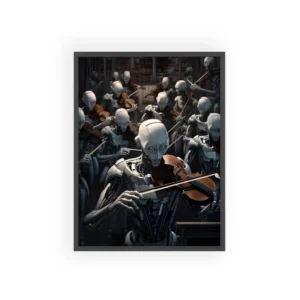 Robots Playing Violins Framed Poster