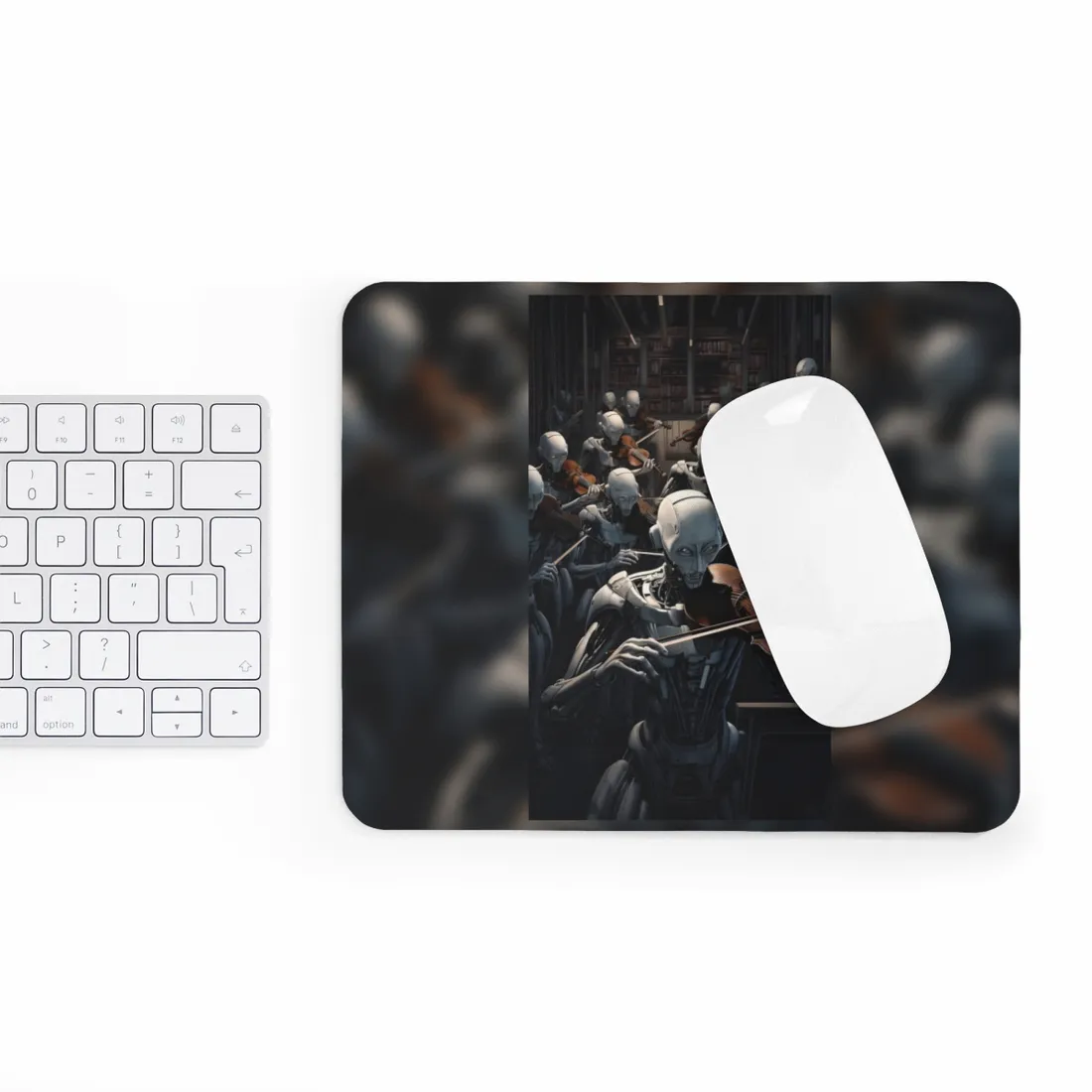Sentient Robot Symphony: A Robot Orchestra - Mouse Pad