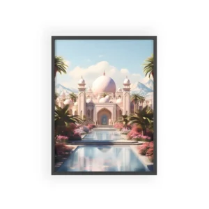 Domed Palace with Reflecting Pool Framed Poster