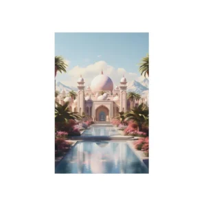 Domed Palace with Reflecting Pool Metal Poster