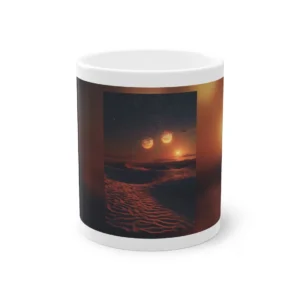 Desert Dunes Under Two Moons Mug