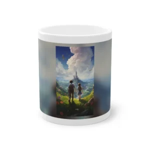 Children Overlooking a Castle Valley Mug