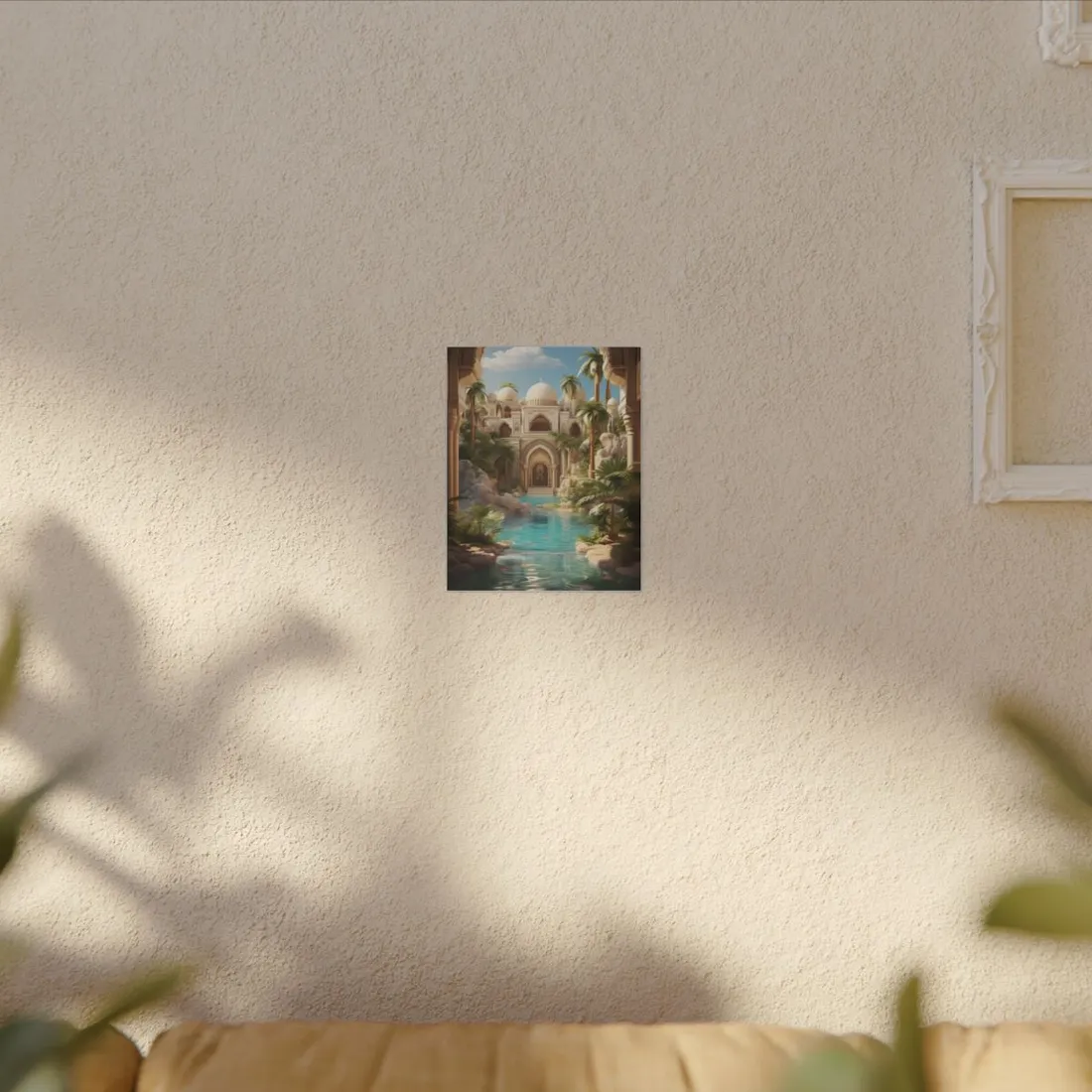 Serene Desert Oasis: Arabian Nights-Inspired - Canvas