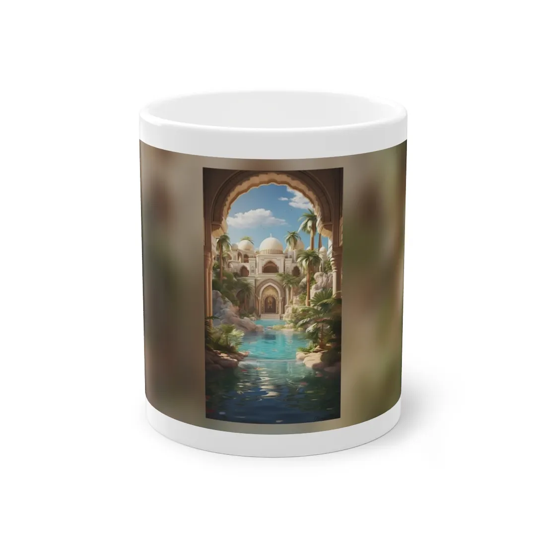 Serene Desert Oasis: Arabian Nights-Inspired - Mug