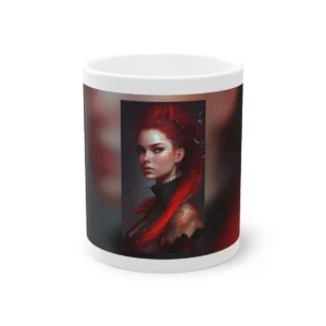 Red Haired Fantasy Woman Portrait Mug
