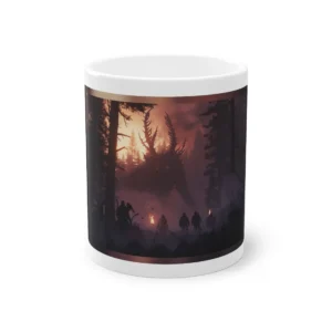 Hunters Facing a Forest Monster Mug