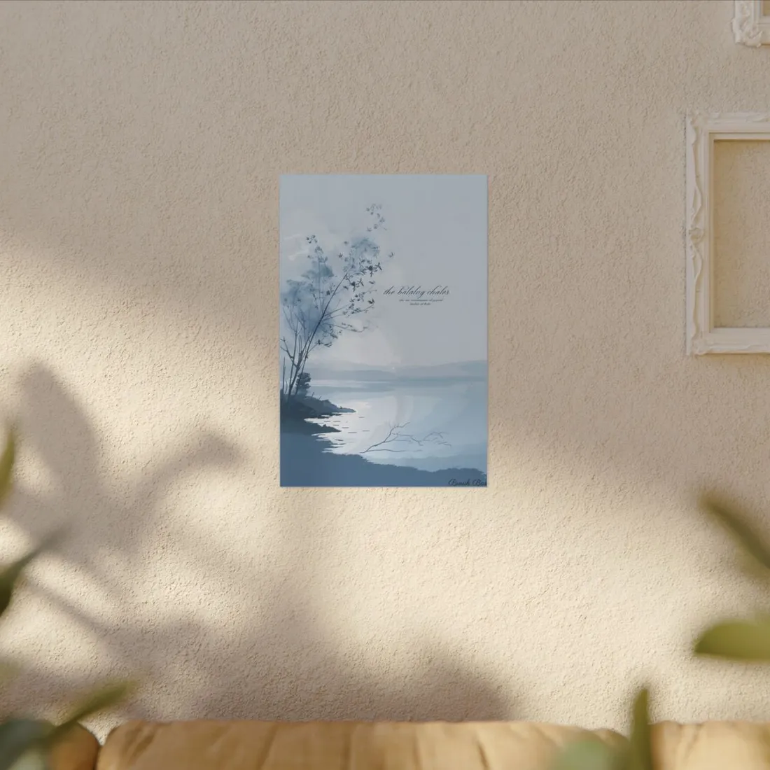 Serene Landscape: Inspirational Quote Art - Canvas