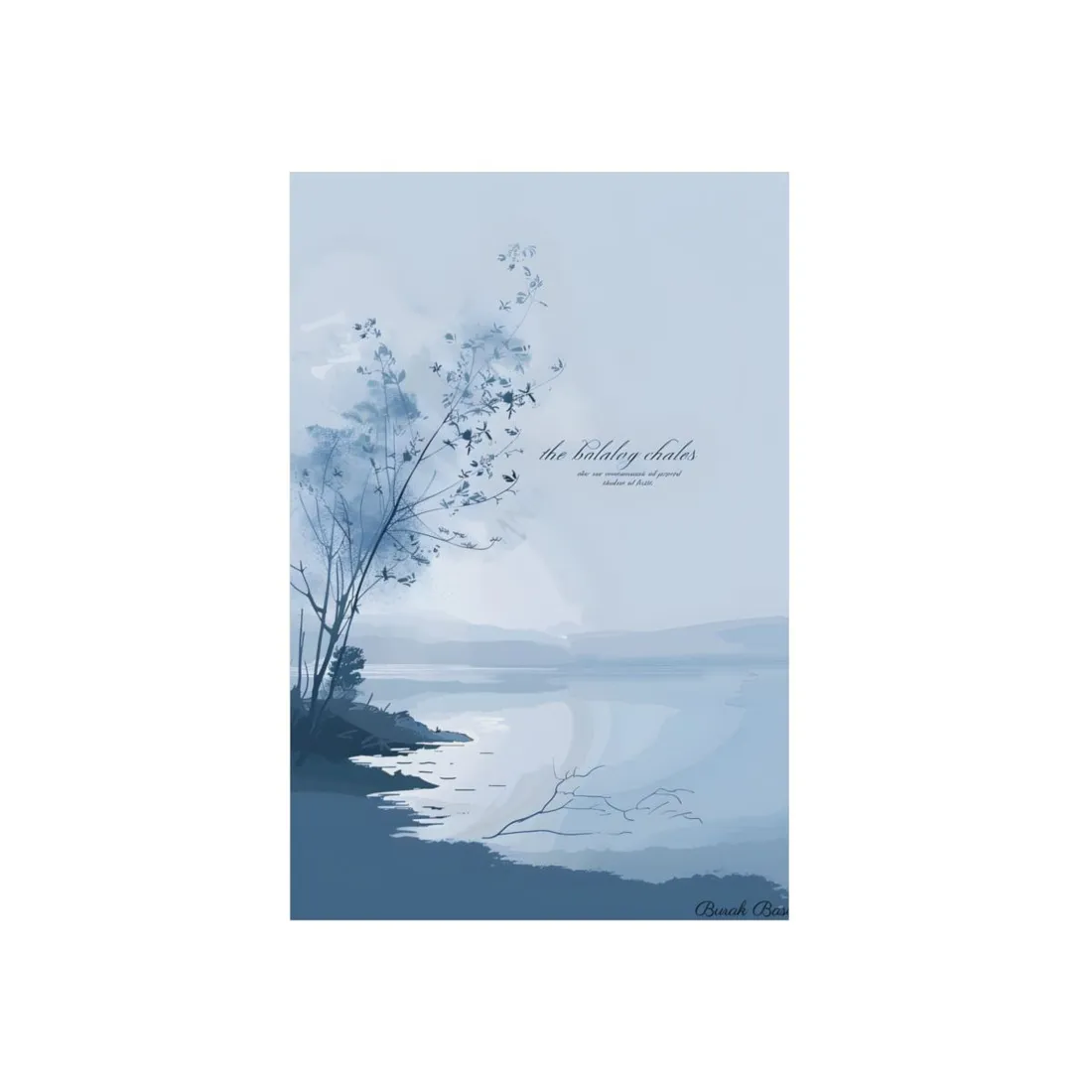 Serene Landscape: Inspirational Quote Art - Metal Poster
