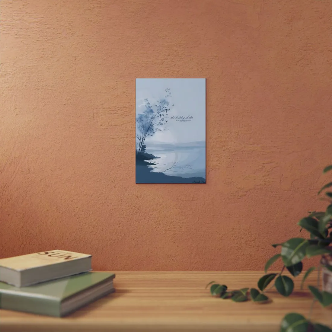 Serene Landscape: Inspirational Quote Art - Metal Poster