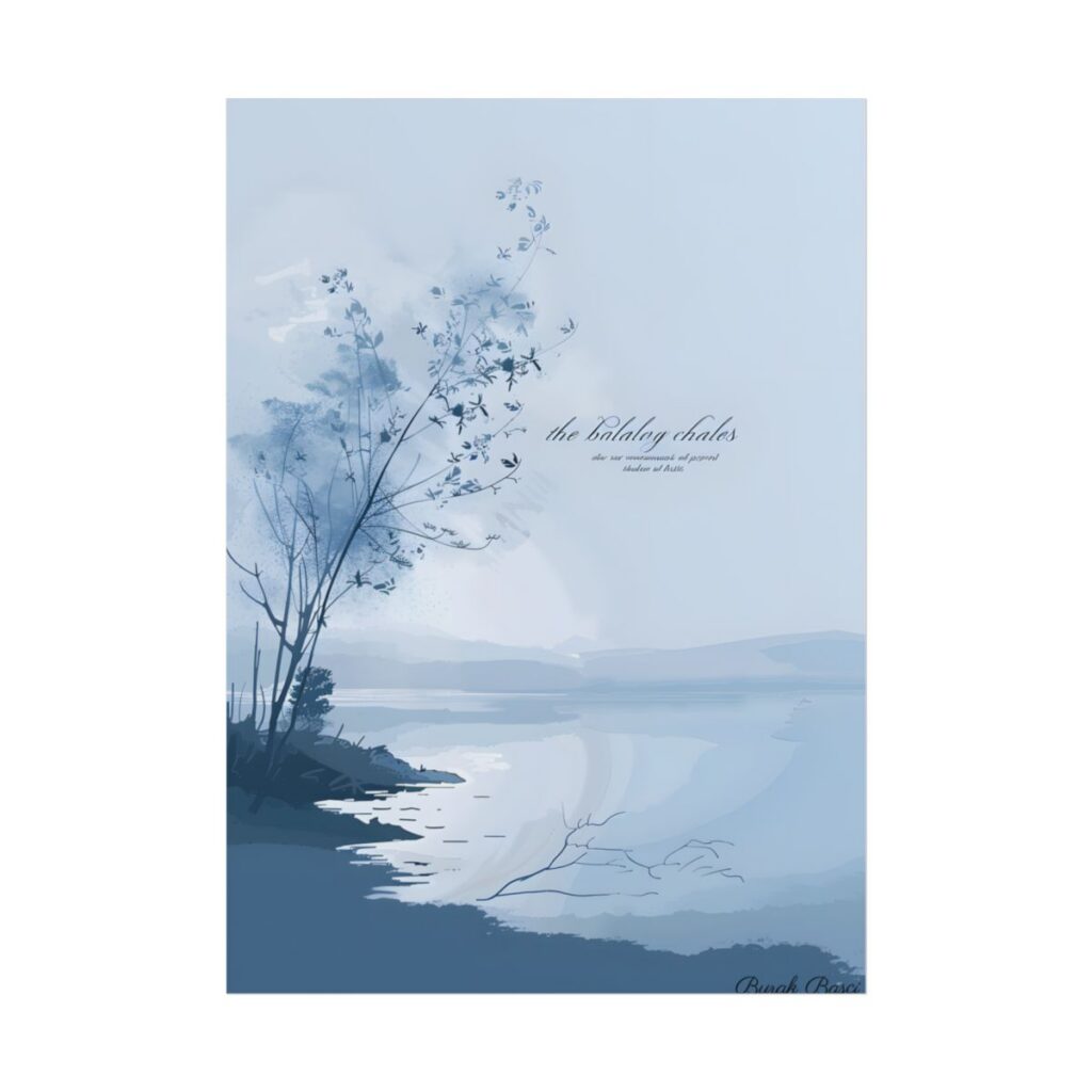 Serene Landscape: Inspirational Quote Art - Poster